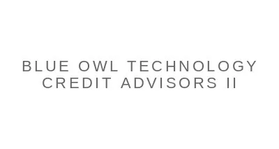 Blue Owl Technology Credit Advisors II LLC Blue Owl Technology Credit Advisors II LLC logo